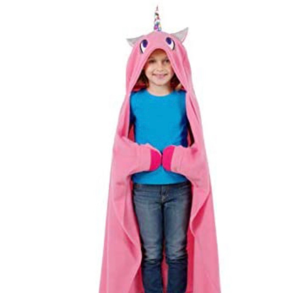 Snuggie Tails Unicorn Soft Hooded, Blanket Robe with Sleeves